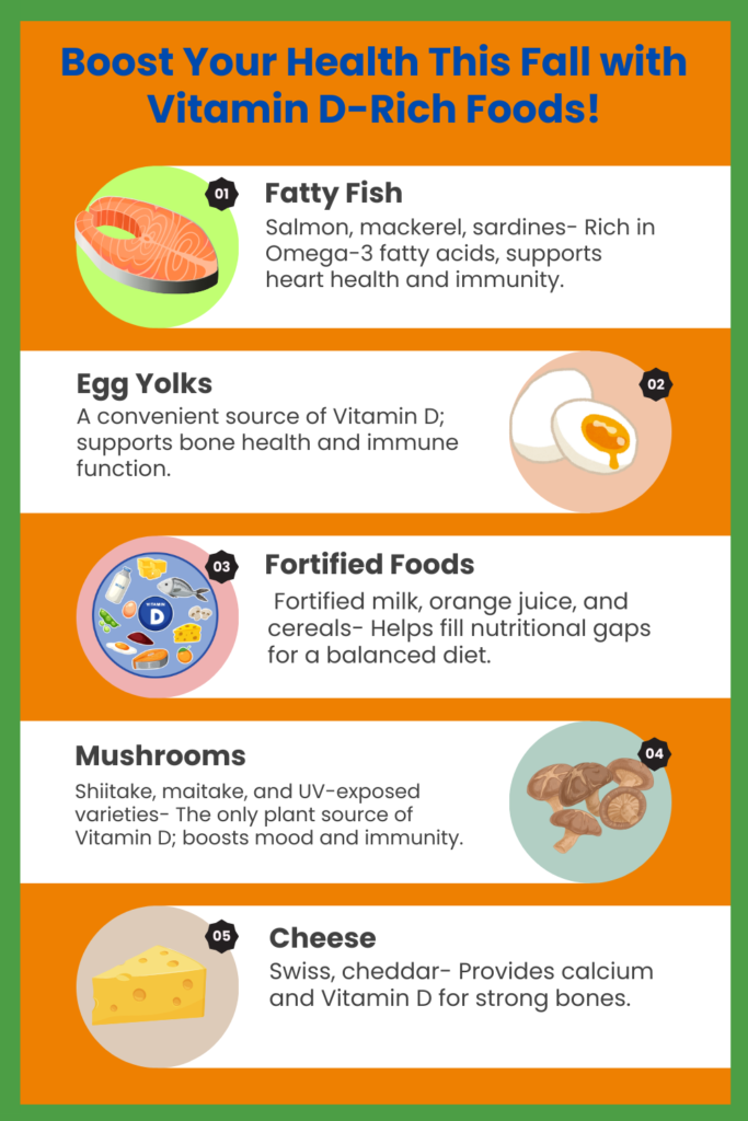 Fall is the perfect time to nourish your body with Vitamin D-rich foods! Incorporate these tasty options into your meals