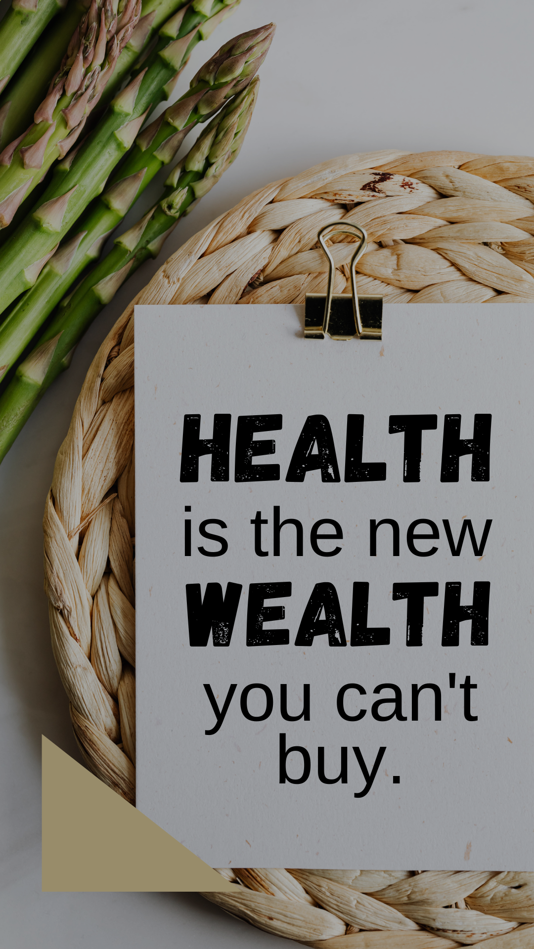 Health is wealth you can’t buy, but you can nurture!