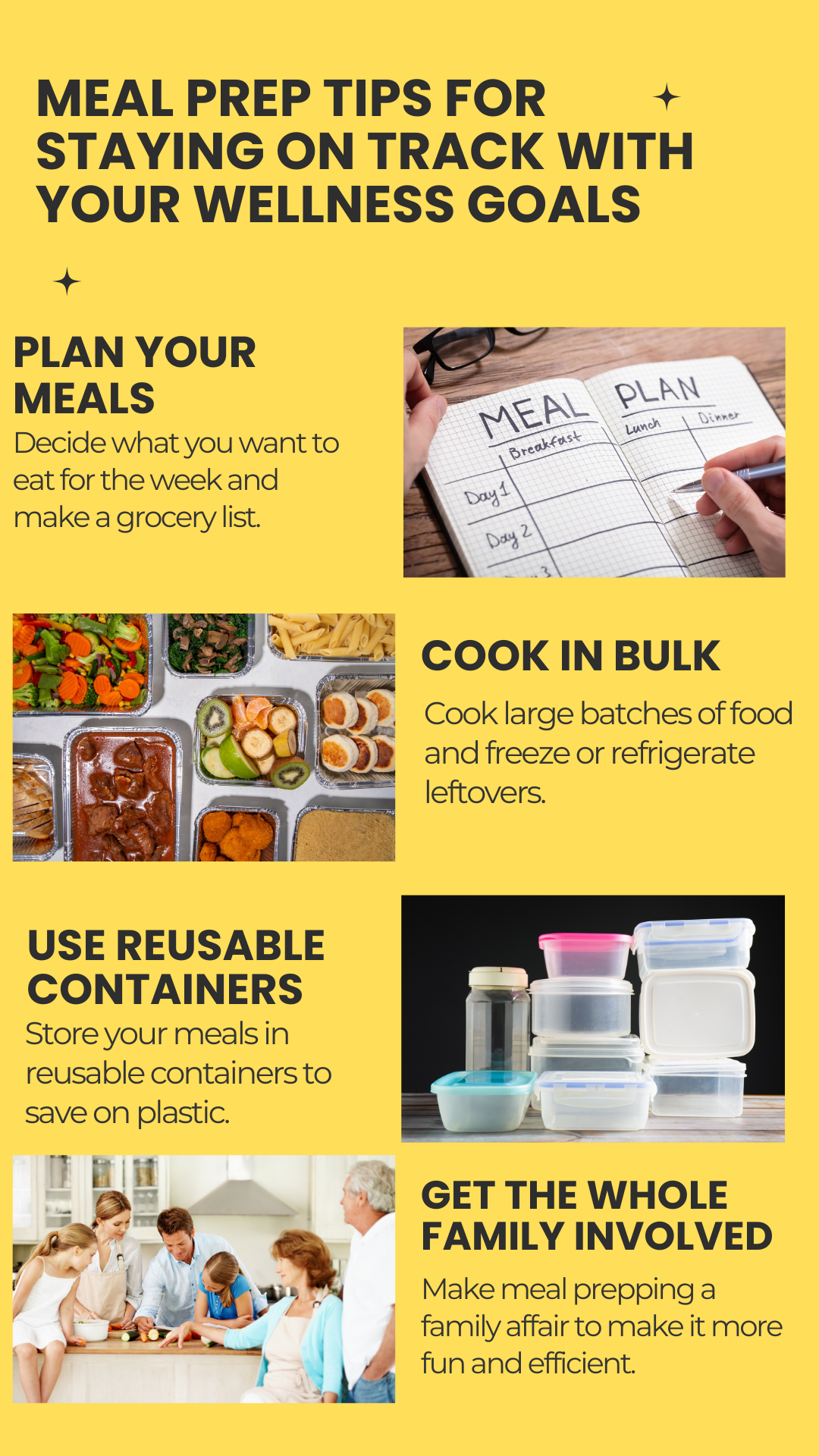 Meal Prep Tips for Staying on Track with Your Wellness Goals